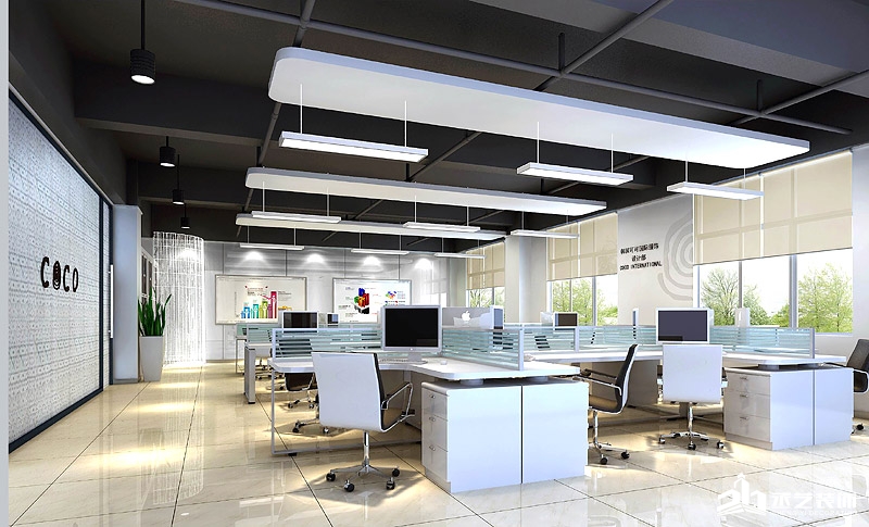 COCO公司辦公室裝修設計公共辦公區裝修