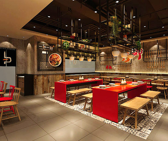 一勺一粉餐廳裝修設計