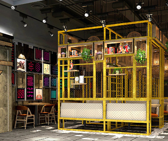 贏禾萬達店餐飲裝修設計