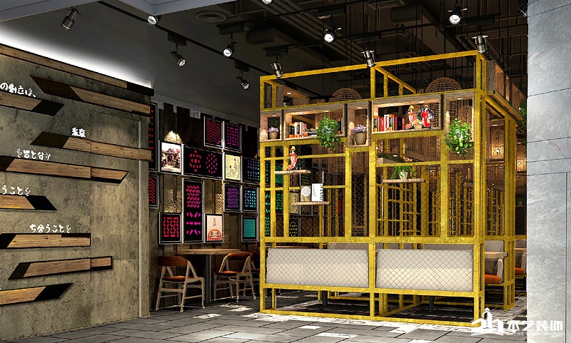 贏禾萬達店餐飲裝修設計 就餐區