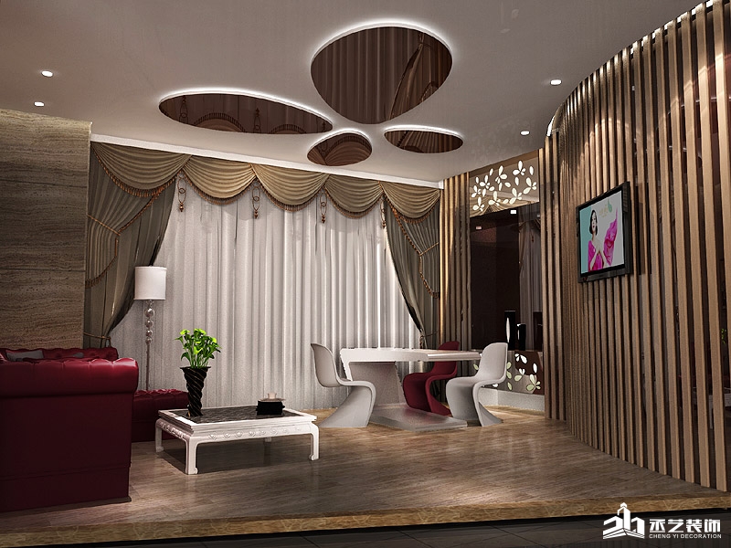 尚美善造美容院裝修設計 一樓休閑區