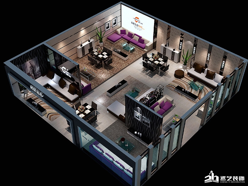 吉源家私家具展廳裝修設計