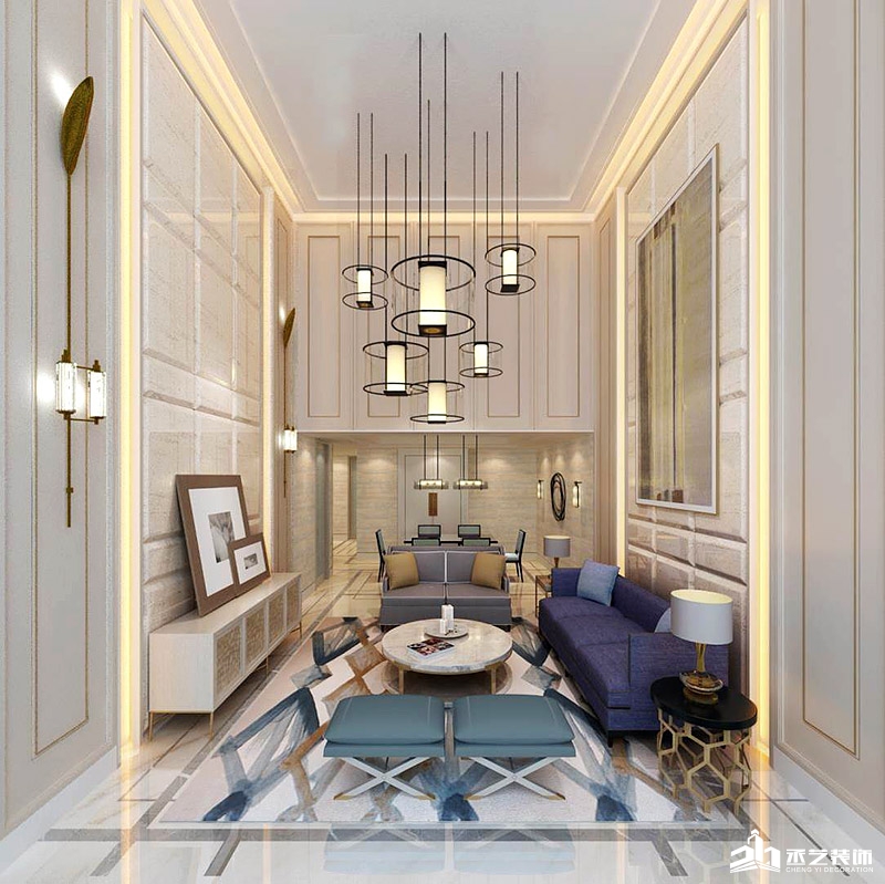 中海花園清新現代風格住宅裝修設計