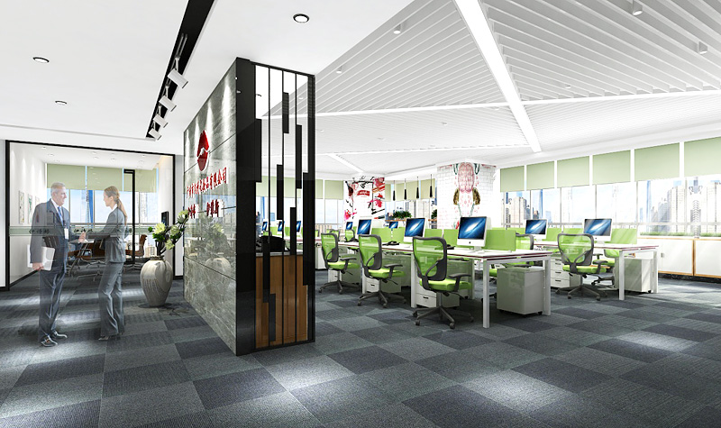 廣州化妝品公司辦公室裝修 開放辦公區